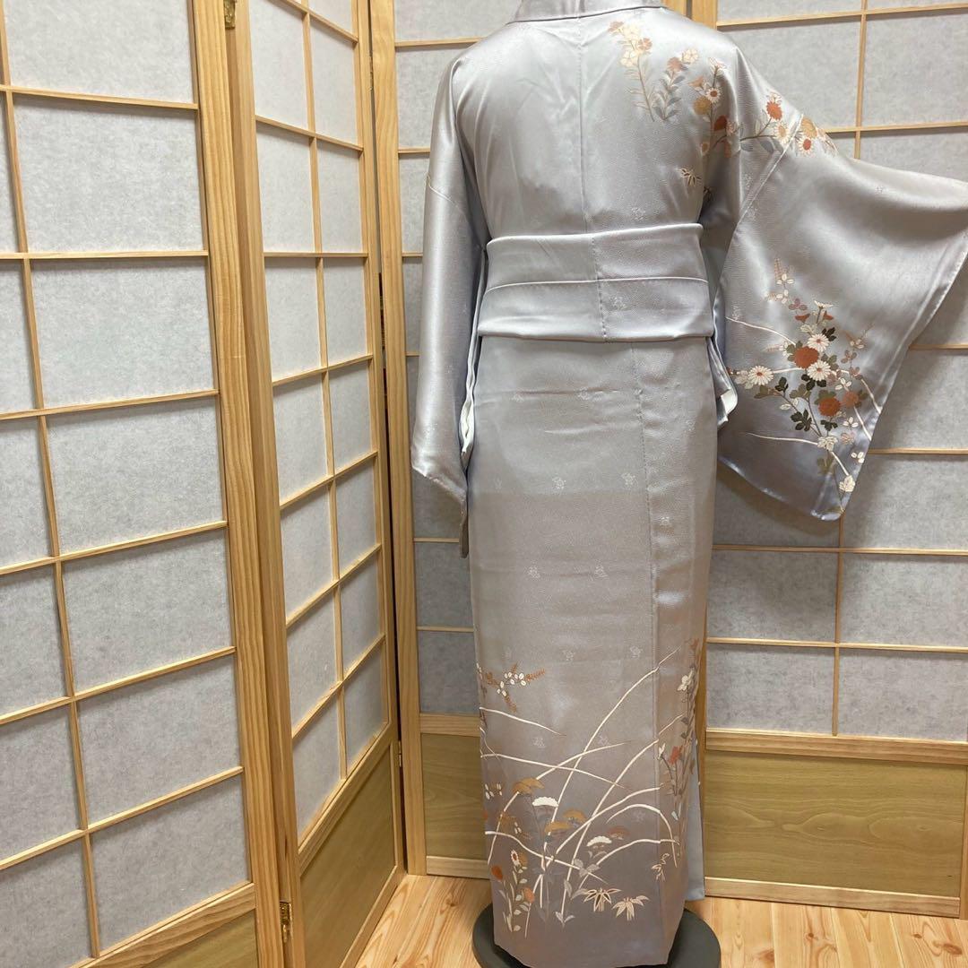 3918# Japanese Kimono Vintage Womens Silk Fabric Robe Kimono only sold