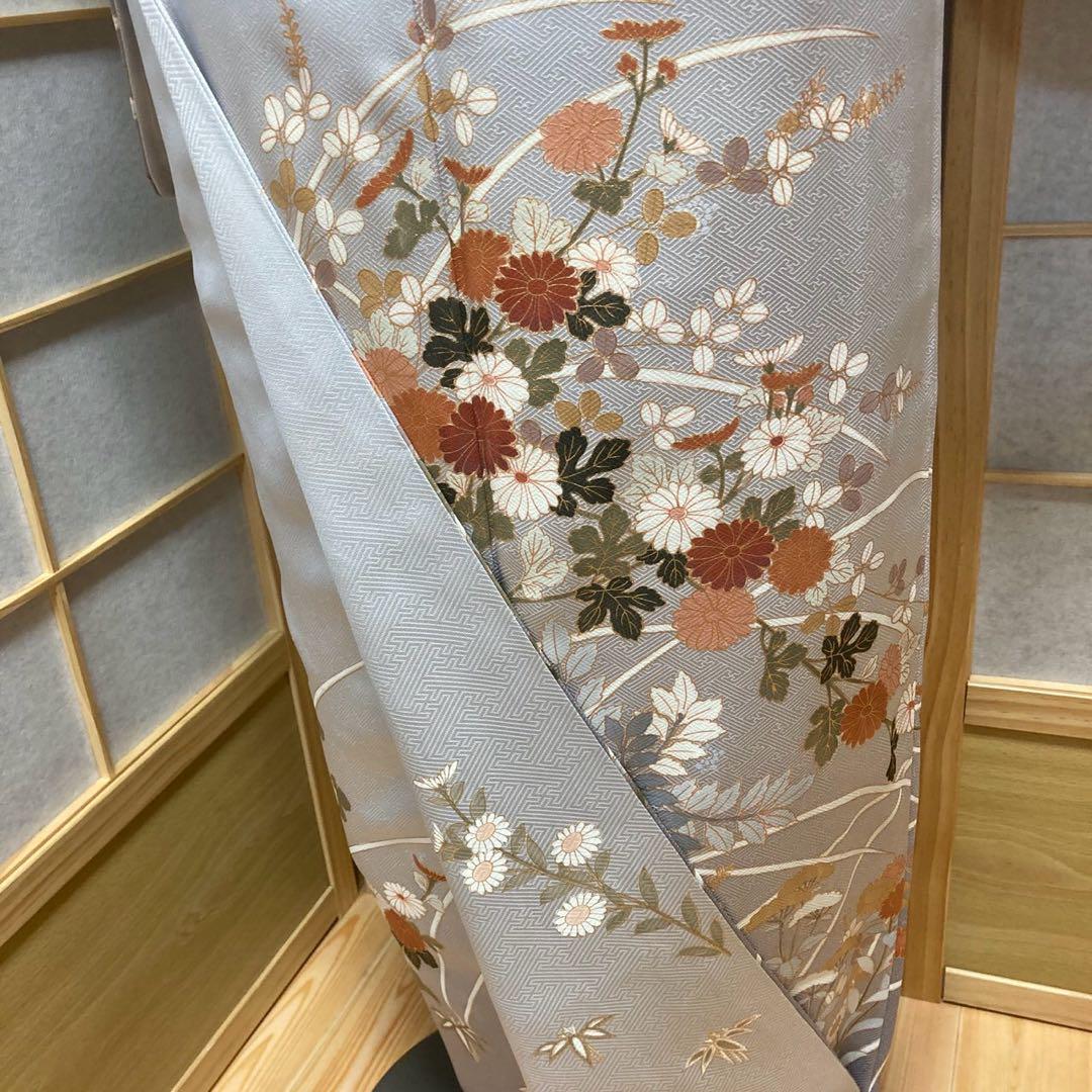 3918# Japanese Kimono Vintage Womens Silk Fabric Robe Kimono only sold