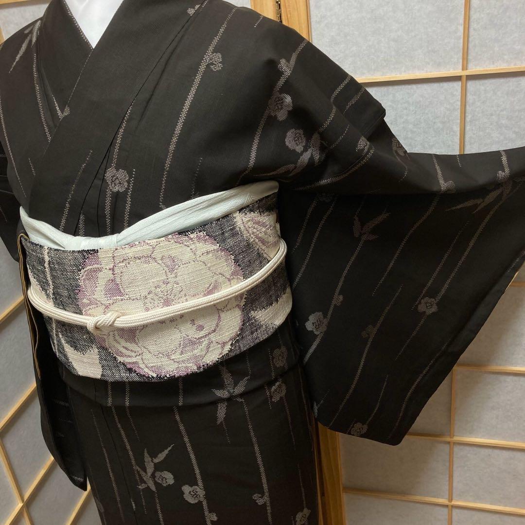 3125# Japanese Kimono Vintage Womens Silk Pongee Fabric Robe Kimono only sold