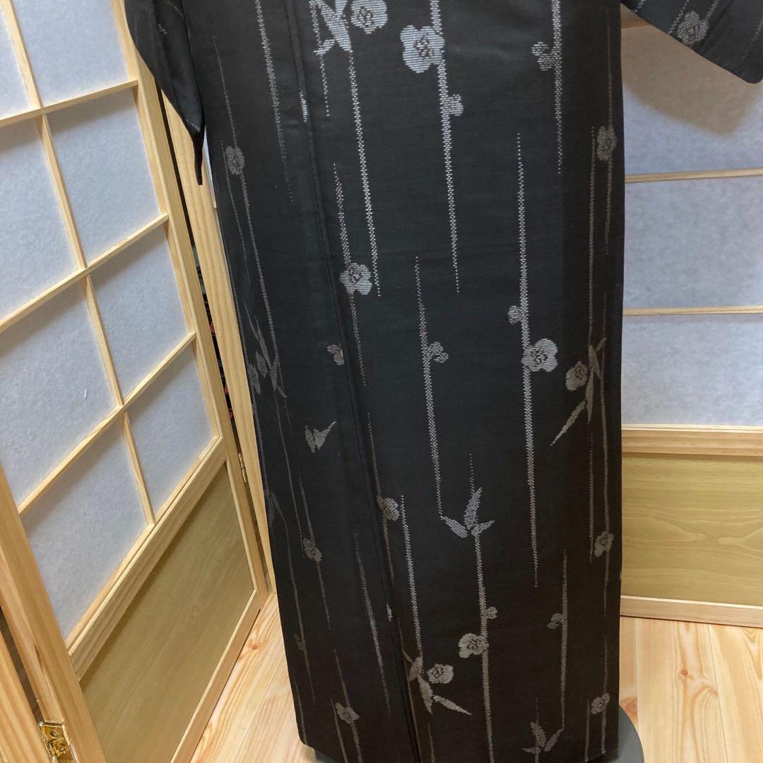 3125# Japanese Kimono Vintage Womens Silk Pongee Fabric Robe Kimono only sold