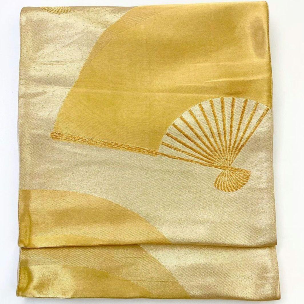 4224# Japanese Vintage Fukuro Obi Belt Kimono Fabric Silk Traditional Untailored