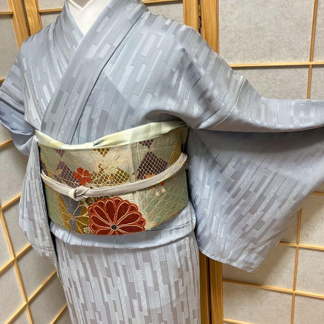 5488# Japanese Kimono Vintage Womens Silk Fabric Robe Kimono only sold