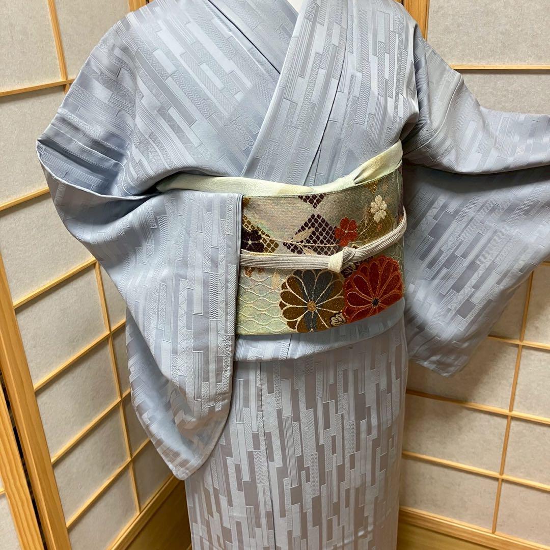 5488# Japanese Kimono Vintage Womens Silk Fabric Robe Kimono only sold