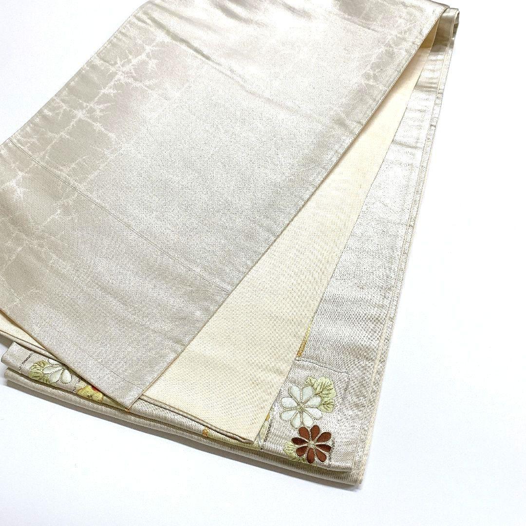 2773# Japanese Vintage Fukuro Obi Belt Kimono Fabric Silk Traditional Embroidery