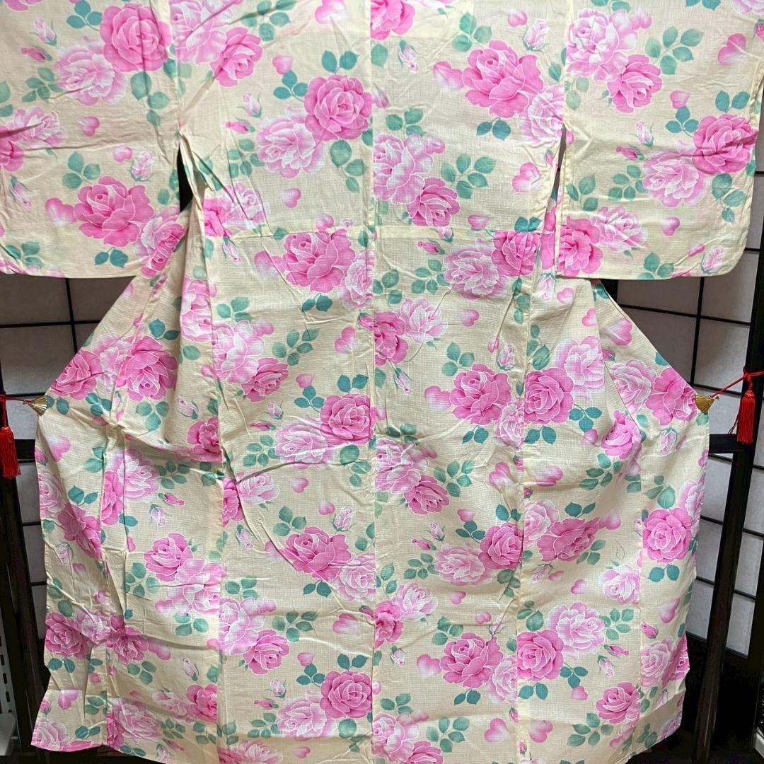 4854# Japanese Yukata Kimono Vintage Cotton Fabric Robe Women's Traditional