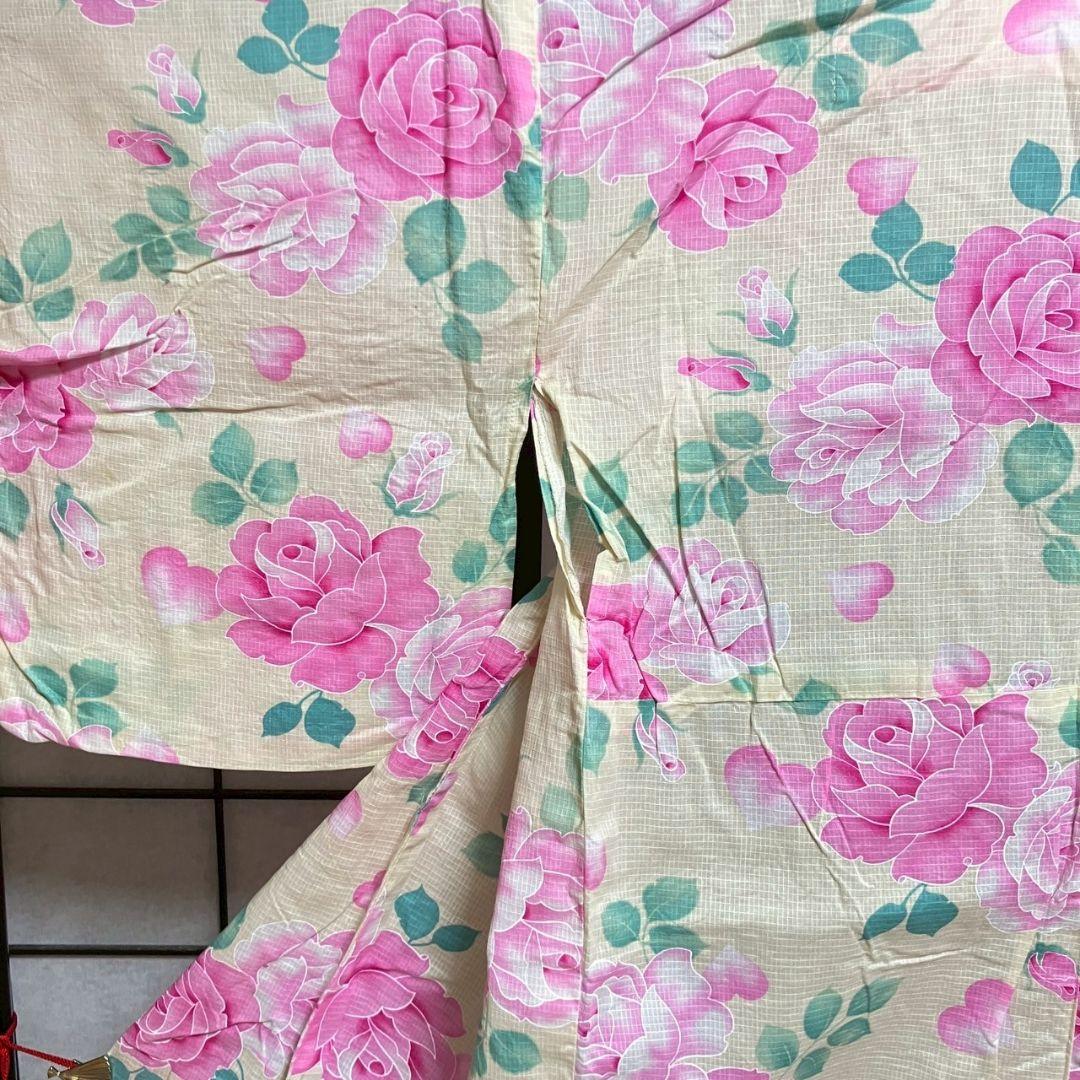 4854# Japanese Yukata Kimono Vintage Cotton Fabric Robe Women's Traditional