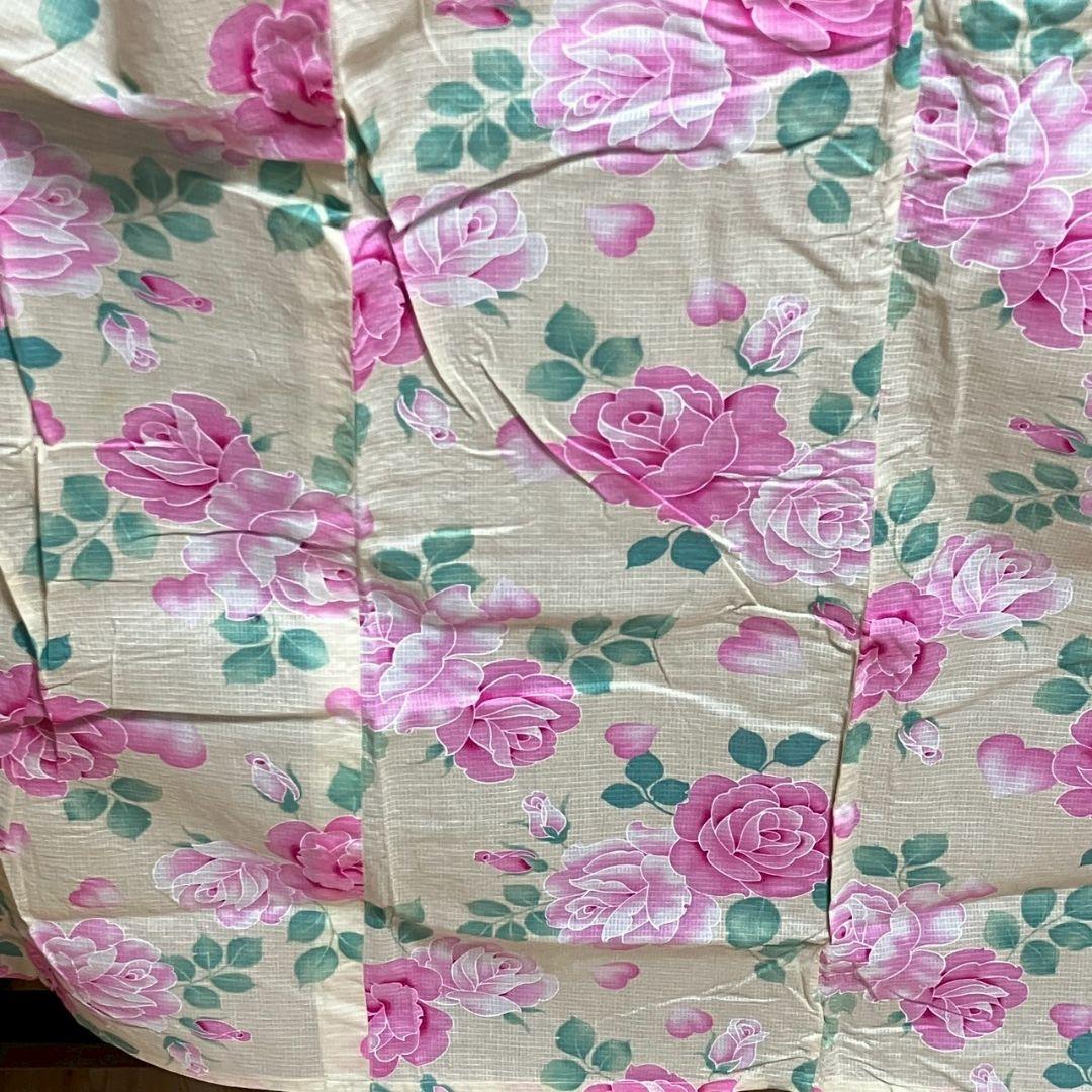4854# Japanese Yukata Kimono Vintage Cotton Fabric Robe Women's Traditional
