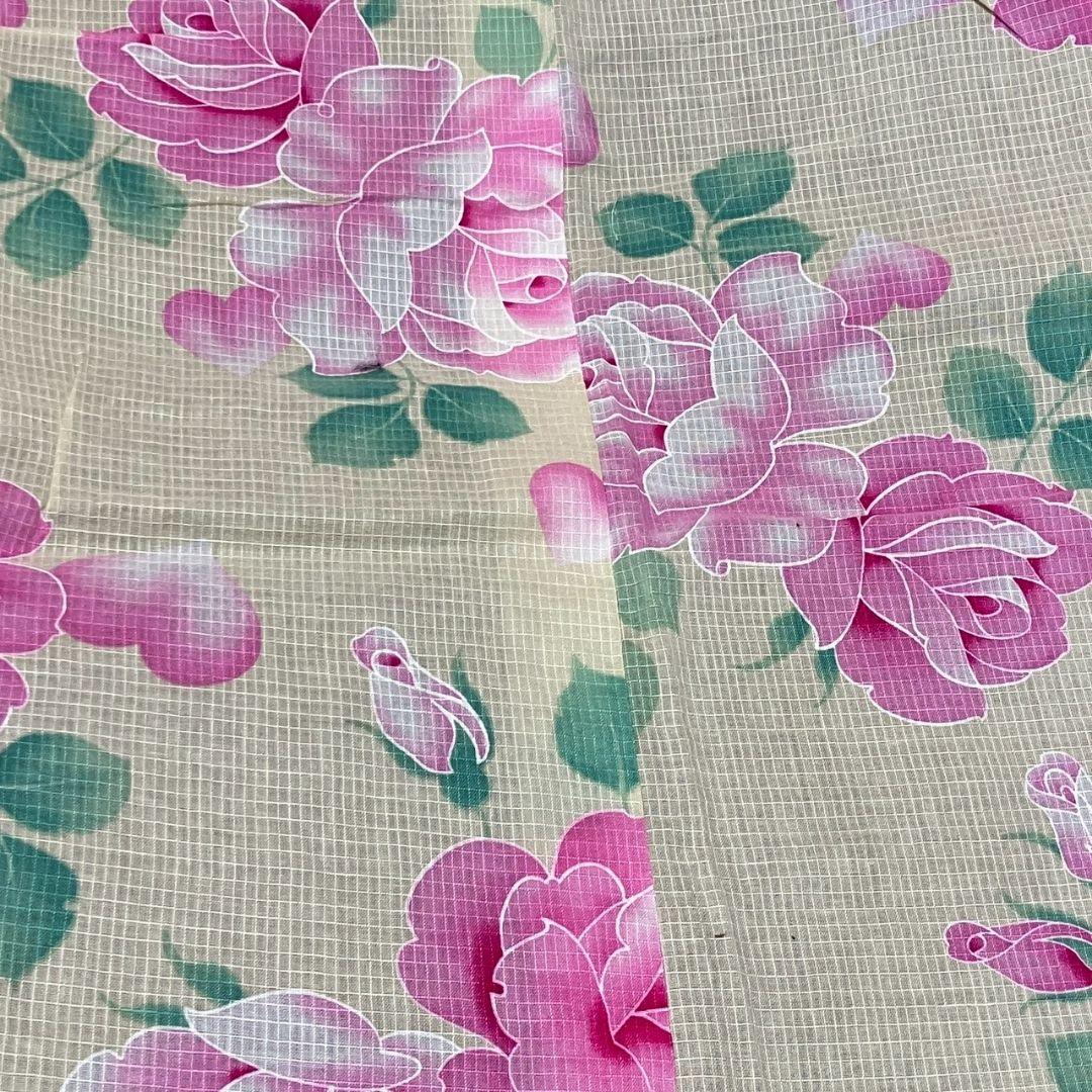 4854# Japanese Yukata Kimono Vintage Cotton Fabric Robe Women's Traditional