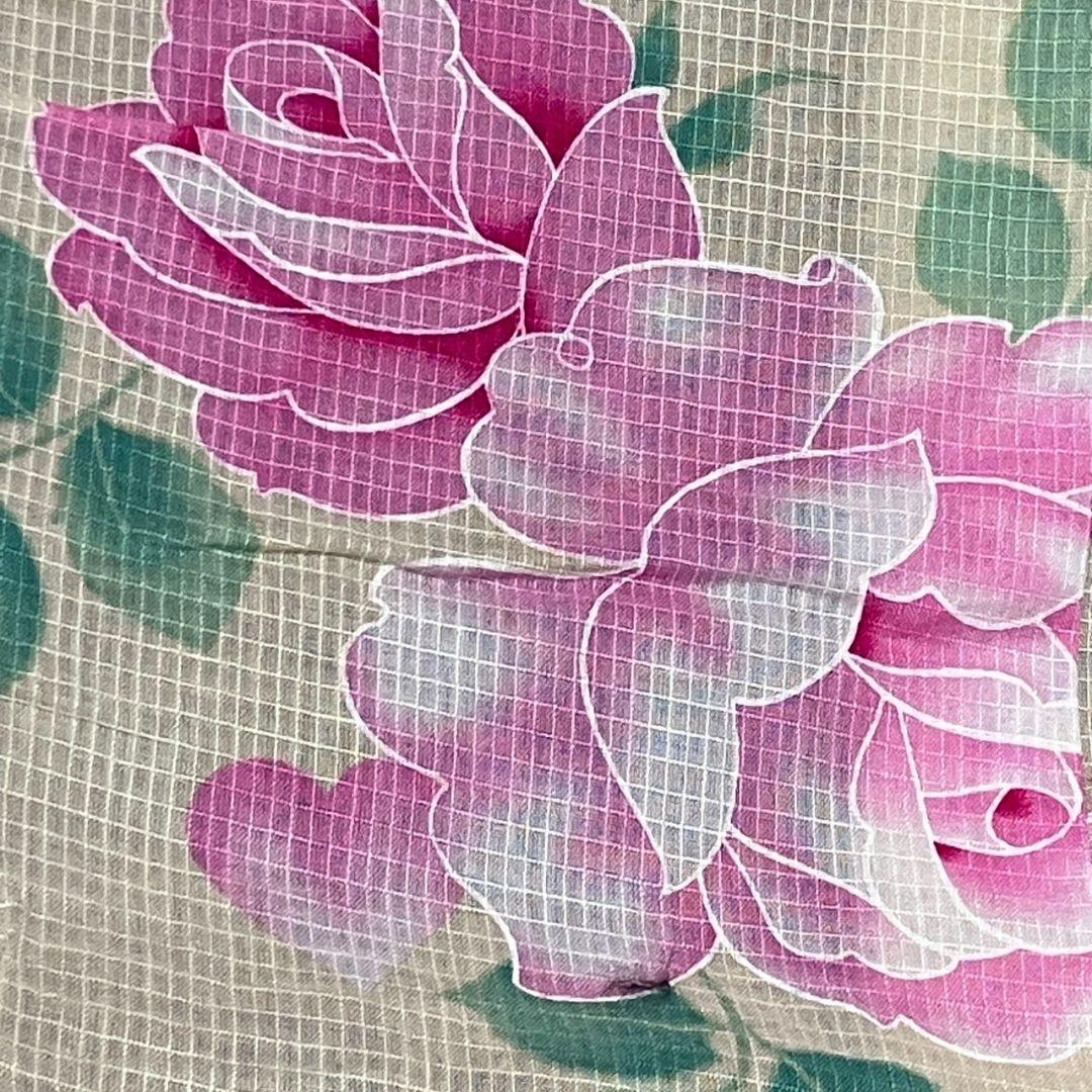 4854# Japanese Yukata Kimono Vintage Cotton Fabric Robe Women's Traditional