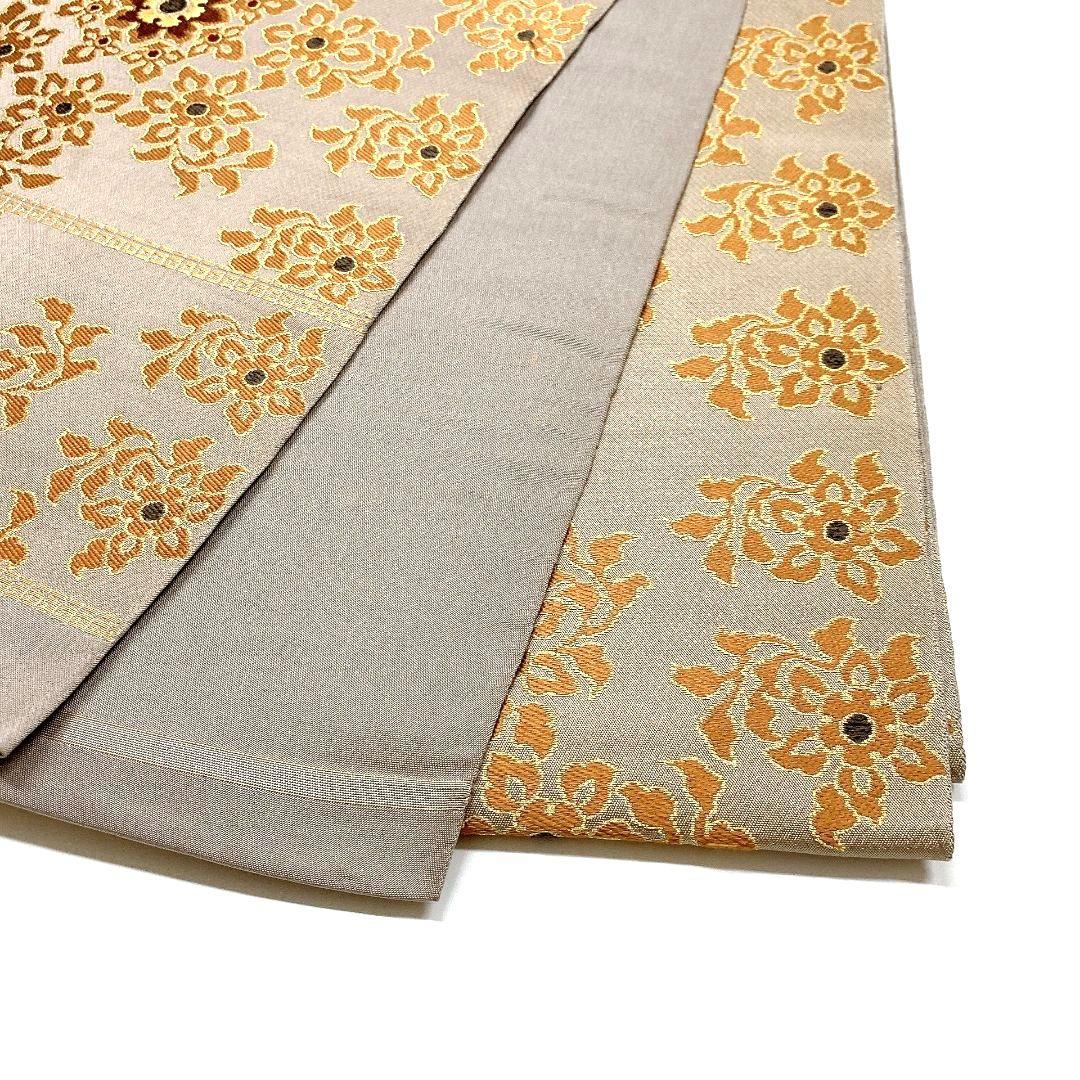 5059# Japanese Vintage Fukuro Obi Belt Kimono Fabric Silk Traditional Embroidery