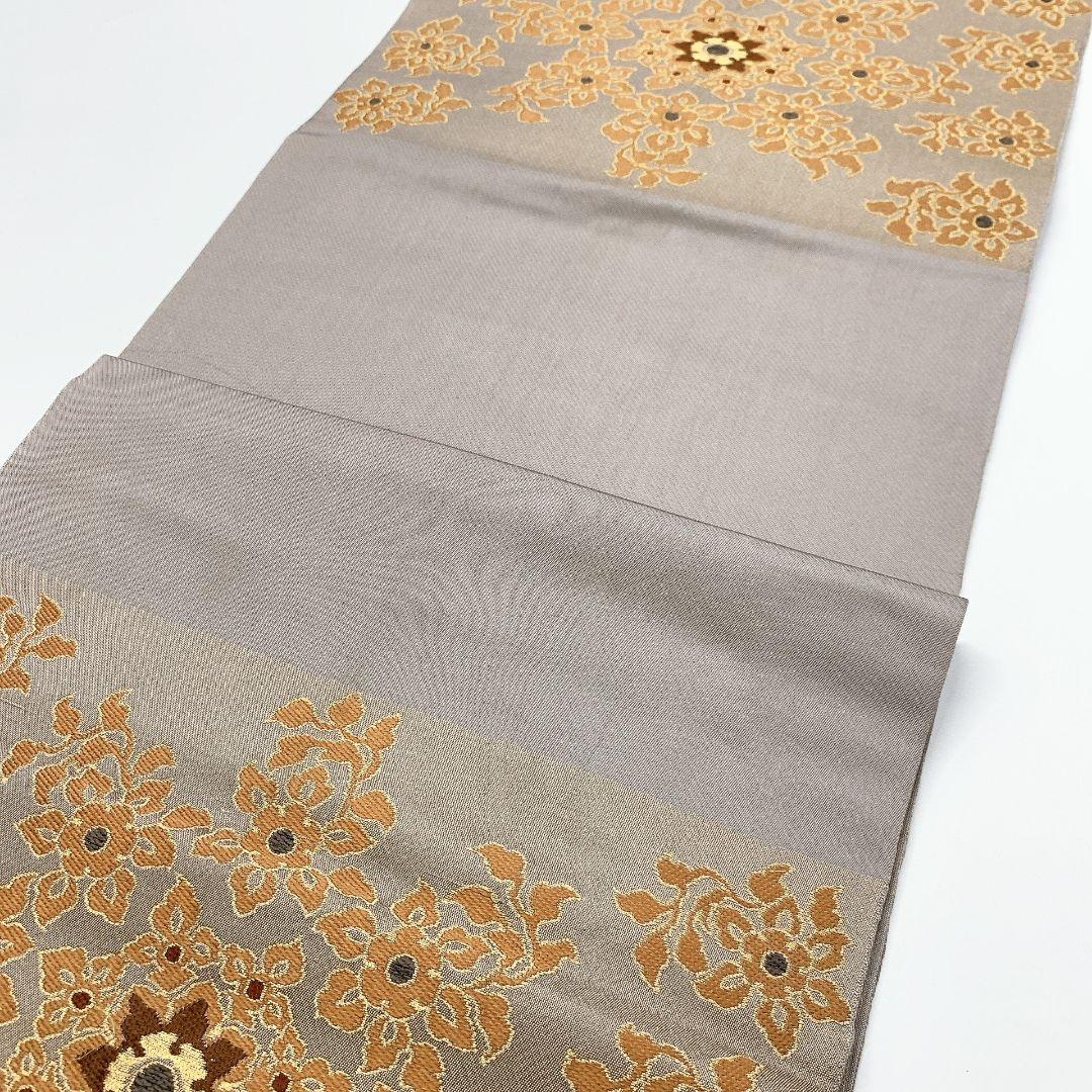 5059# Japanese Vintage Fukuro Obi Belt Kimono Fabric Silk Traditional Embroidery