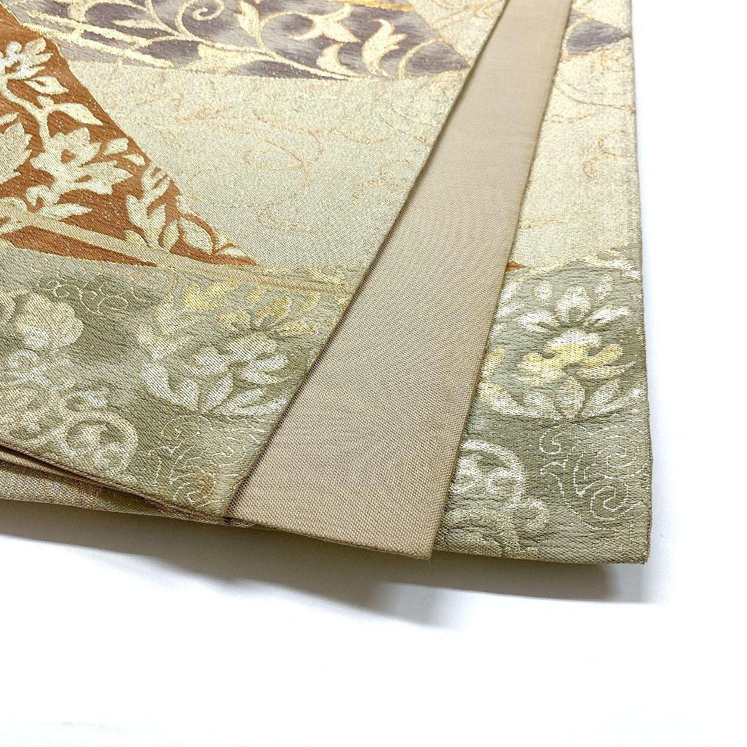 4537# Japanese Vintage Fukuro Obi Belt Kimono Fabric Silk Traditional