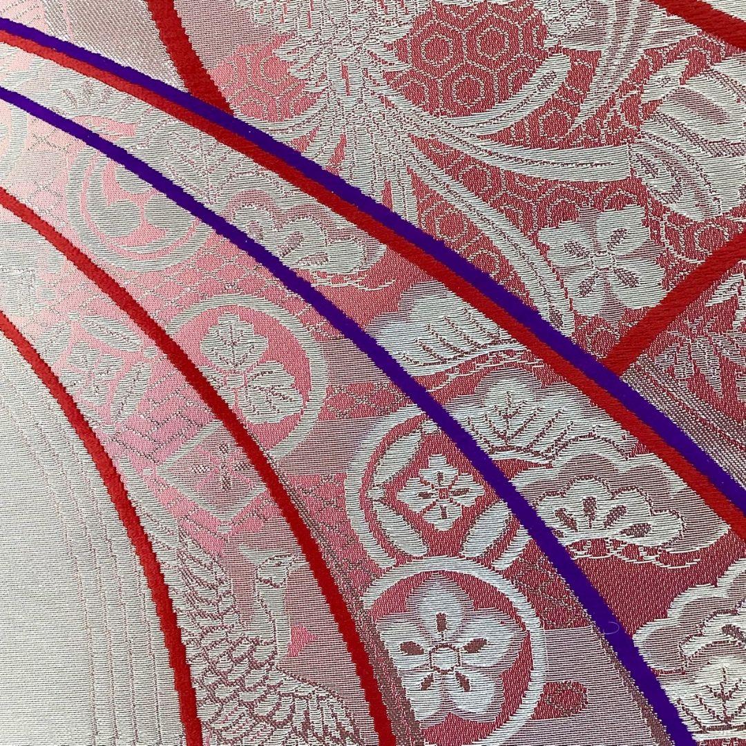 4902# Japanese Vintage Fukuro Obi Belt Kimono Fabric Silk Traditional