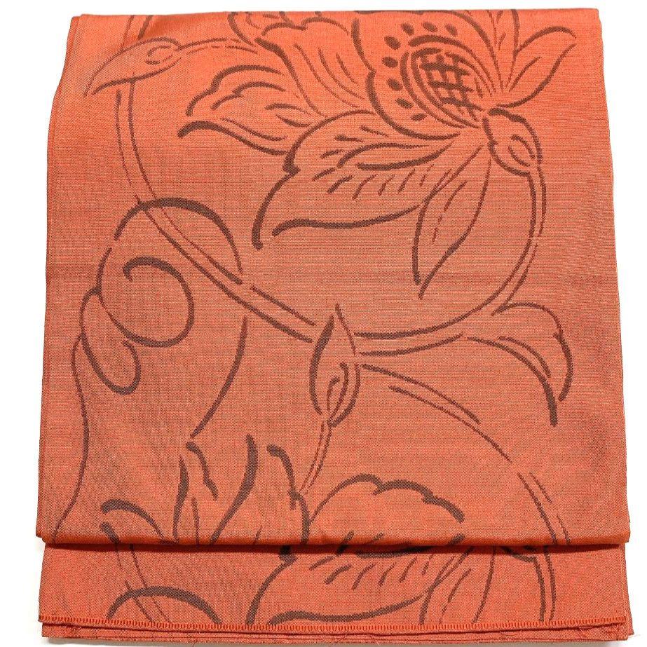 2756# Japanese Vintage Fukuro Obi Belt Kimono Fabric Silk Traditional Untailored