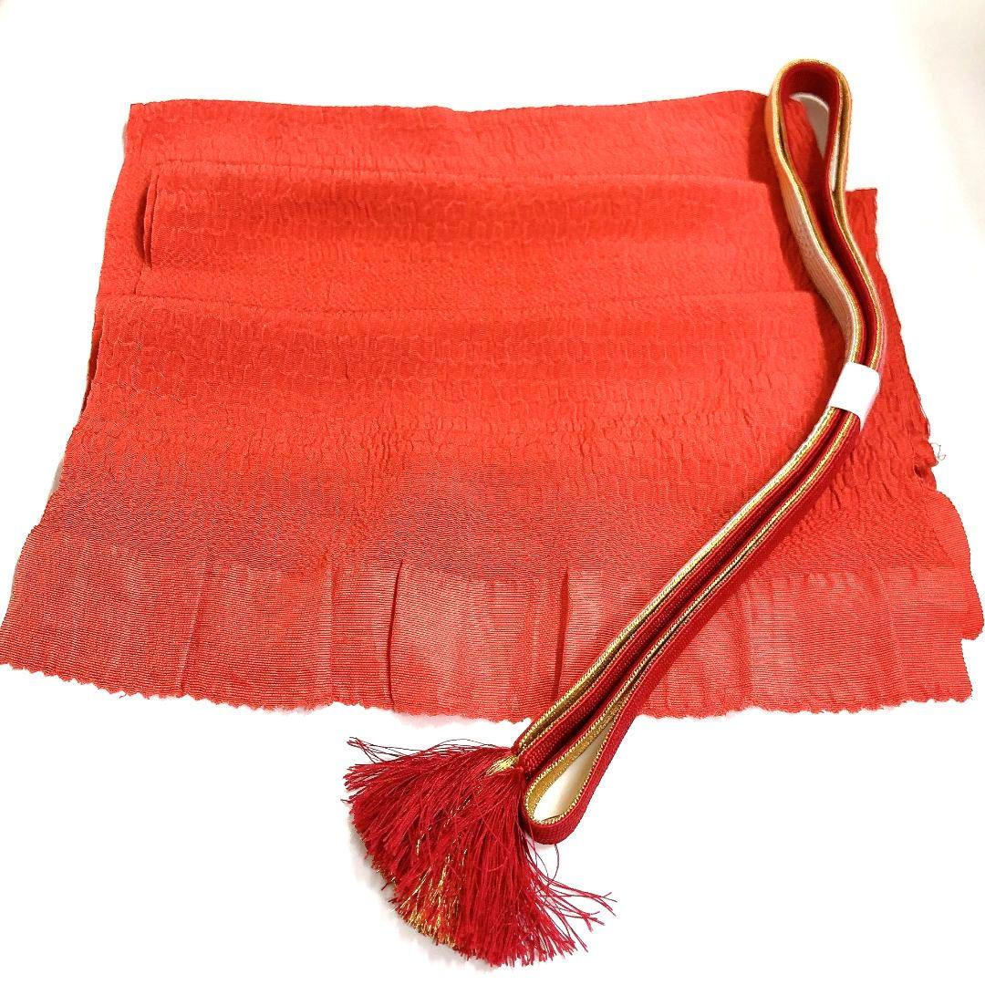 3684# Japanese Kimono Accessory Vintage Obiage and Obijime 2-piece Set Silk
