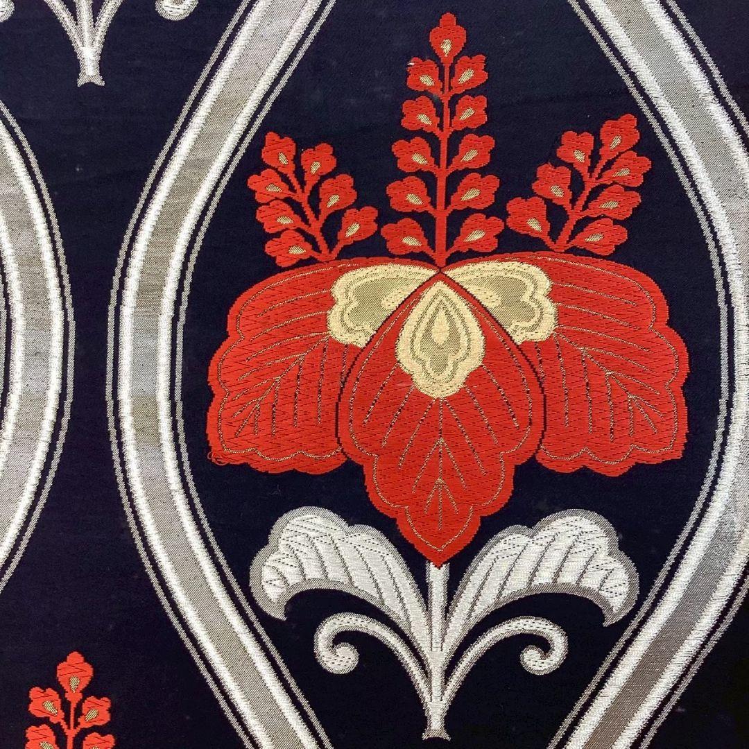 4775# Japanese Vintage Fukuro Obi Belt Kimono Fabric Silk Traditional Embroidery
