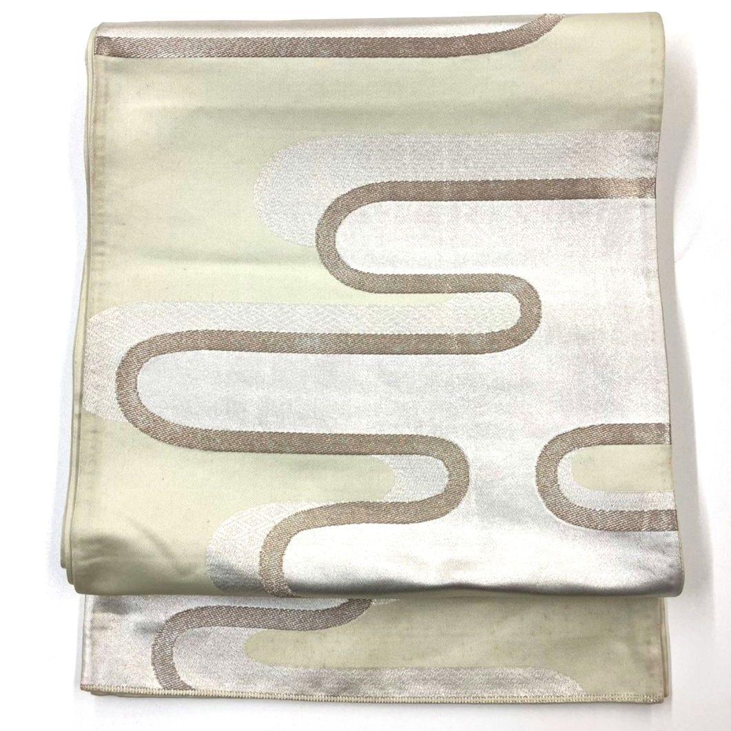 2487# Japanese Vintage Fukuro Obi Belt Kimono Fabric Silk Traditional