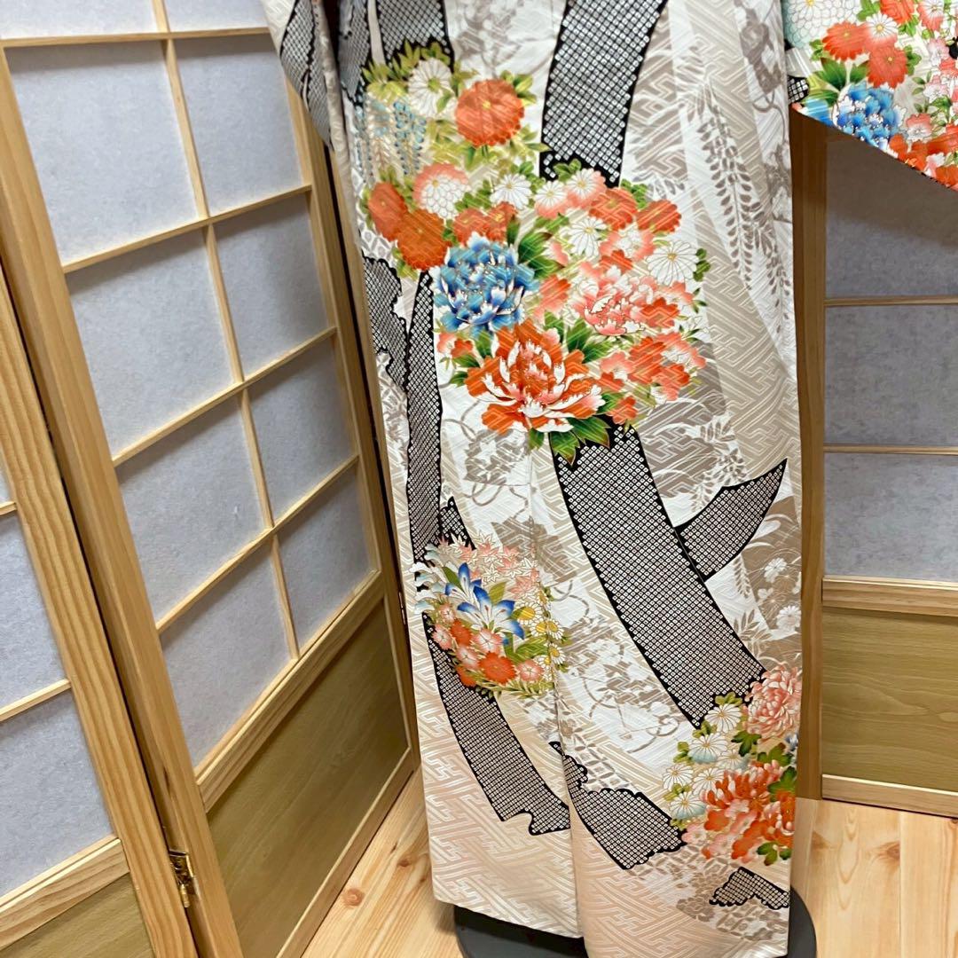 4426# Japanese Kimono Vintage Womens Silk Fabric Robe Kimono only sold