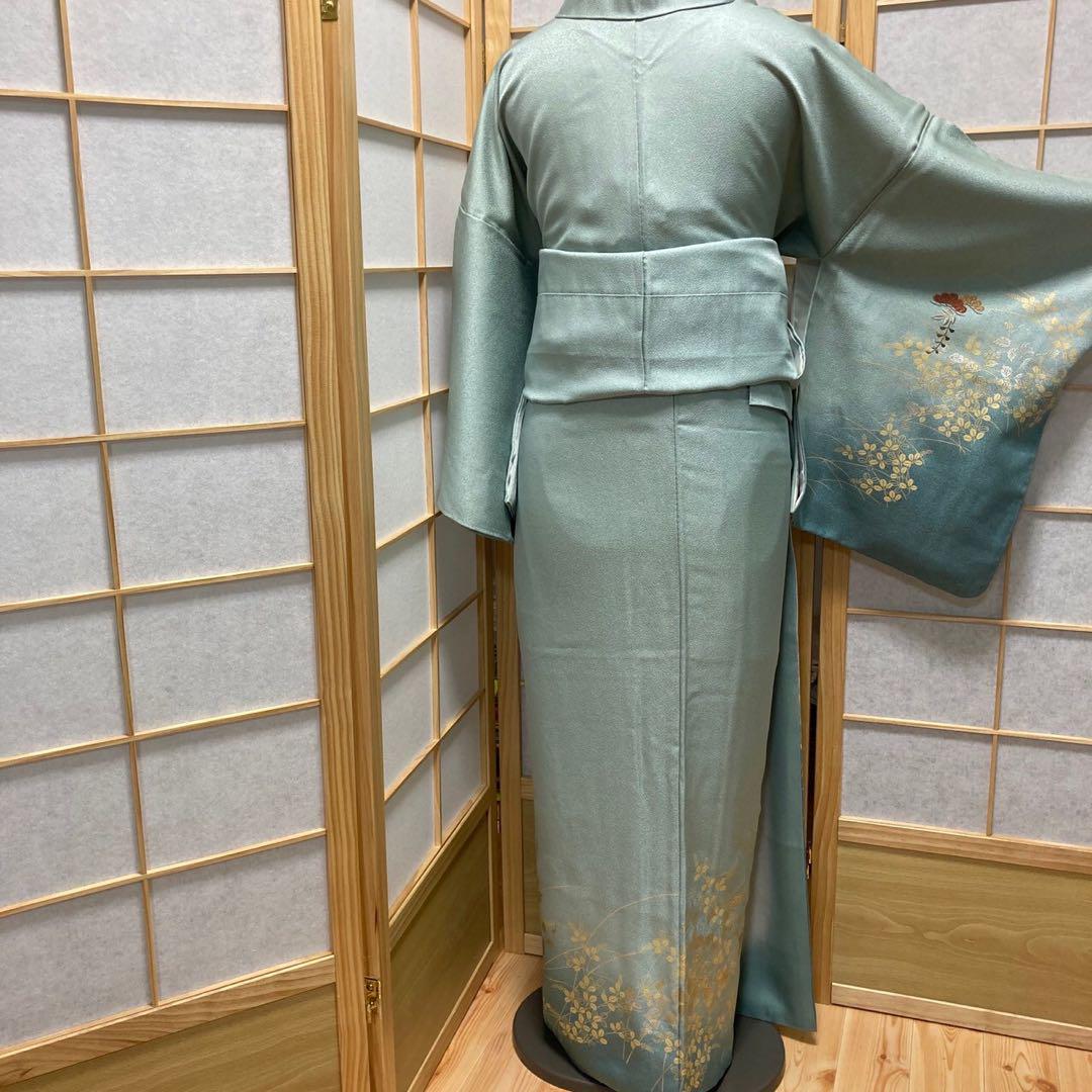 2276# Japanese Kimono Vintage Womens Silk Fabric Robe Kimono only sold