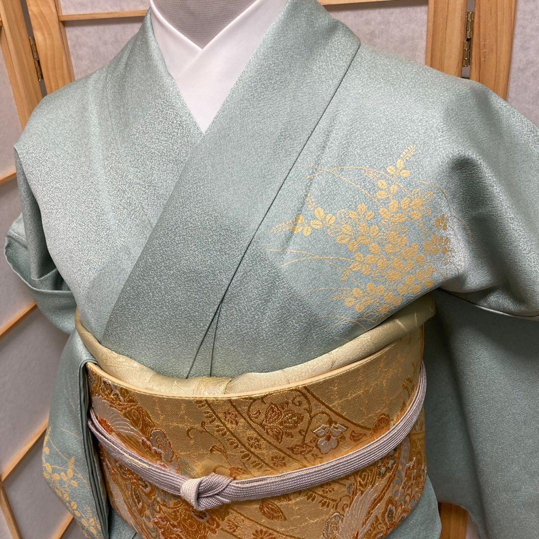 2276# Japanese Kimono Vintage Womens Silk Fabric Robe Kimono only sold