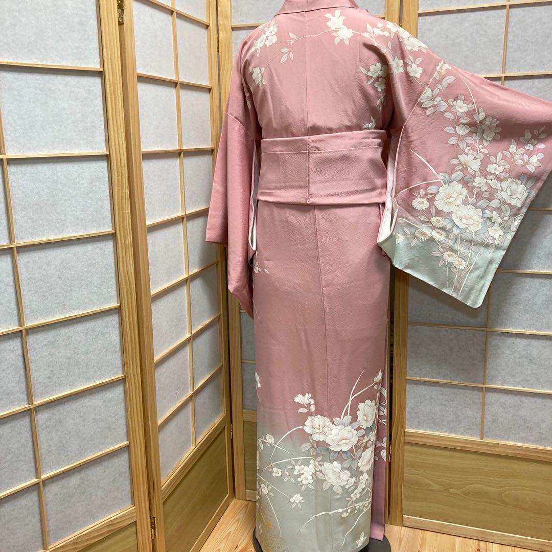 2900# Japanese Kimono Vintage Womens Silk Fabric Robe Kimono only sold