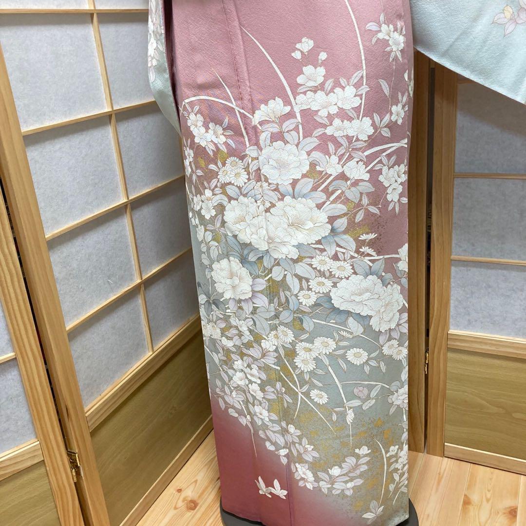 2900# Japanese Kimono Vintage Womens Silk Fabric Robe Kimono only sold