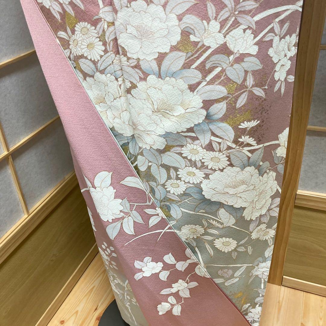 2900# Japanese Kimono Vintage Womens Silk Fabric Robe Kimono only sold
