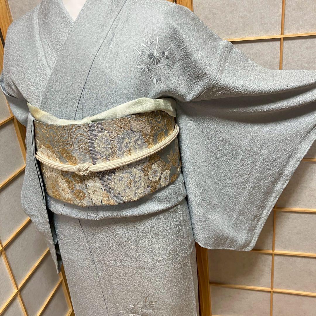 5484# Japanese Kimono Vintage Womens Silk Fabric Robe Kimono only sold