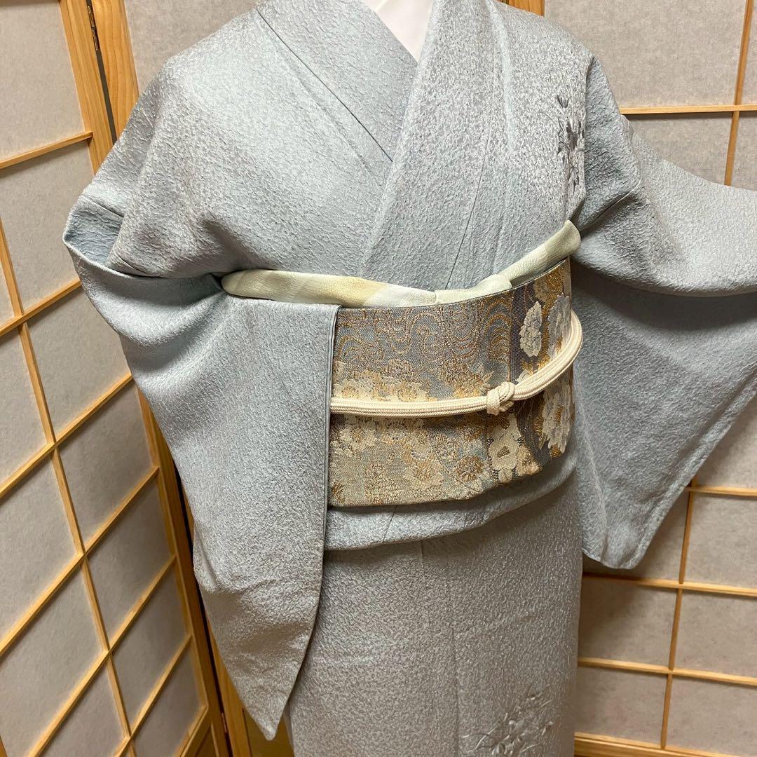 5484# Japanese Kimono Vintage Womens Silk Fabric Robe Kimono only sold