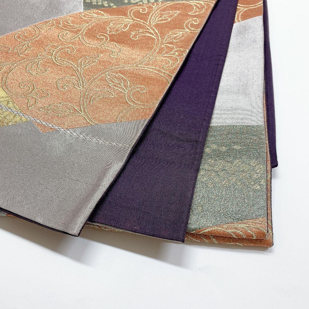 5057# Japanese Vintage Fukuro Obi Belt Kimono Fabric Silk Traditional