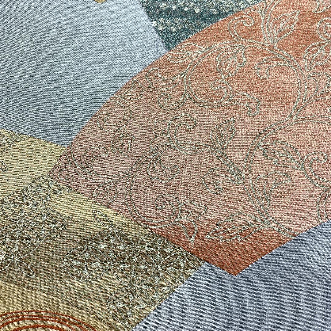 5057# Japanese Vintage Fukuro Obi Belt Kimono Fabric Silk Traditional