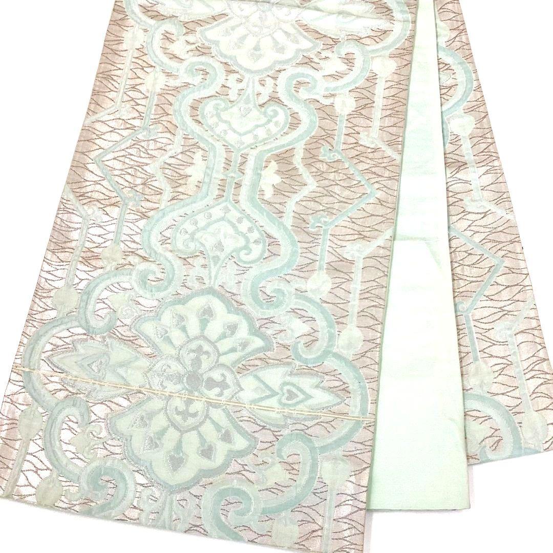 4931# Japanese Vintage Fukuro Obi Belt Kimono Fabric Silk Traditional