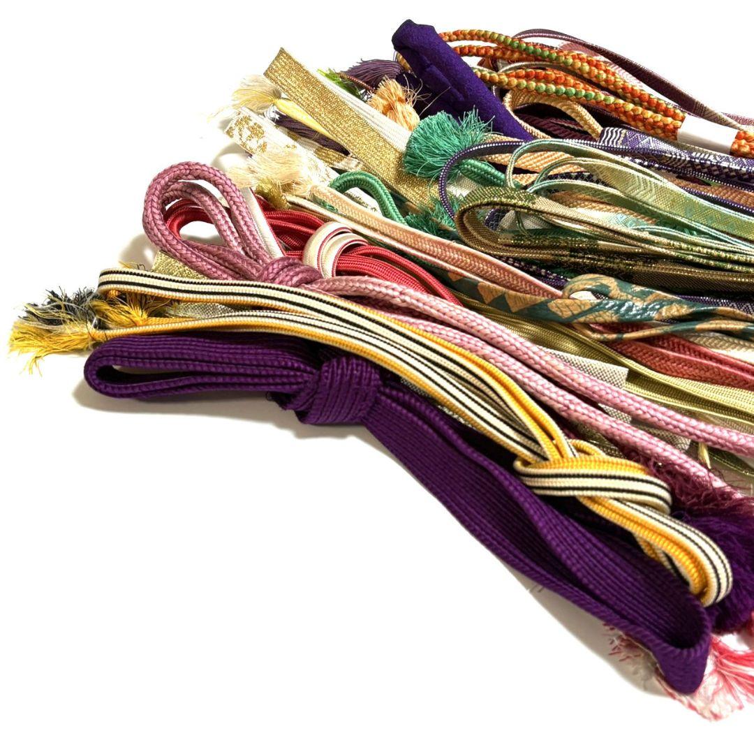 5821# Japanese Vintage Bundle 25pcs Set Bulk Obijime Kimono Silk Wholesale