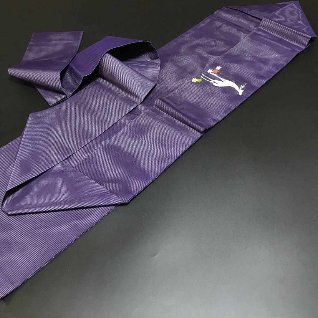 5801# Japanese Vintage Nagoya Obi Belt Kimono Fabric Silk Traditional Summer