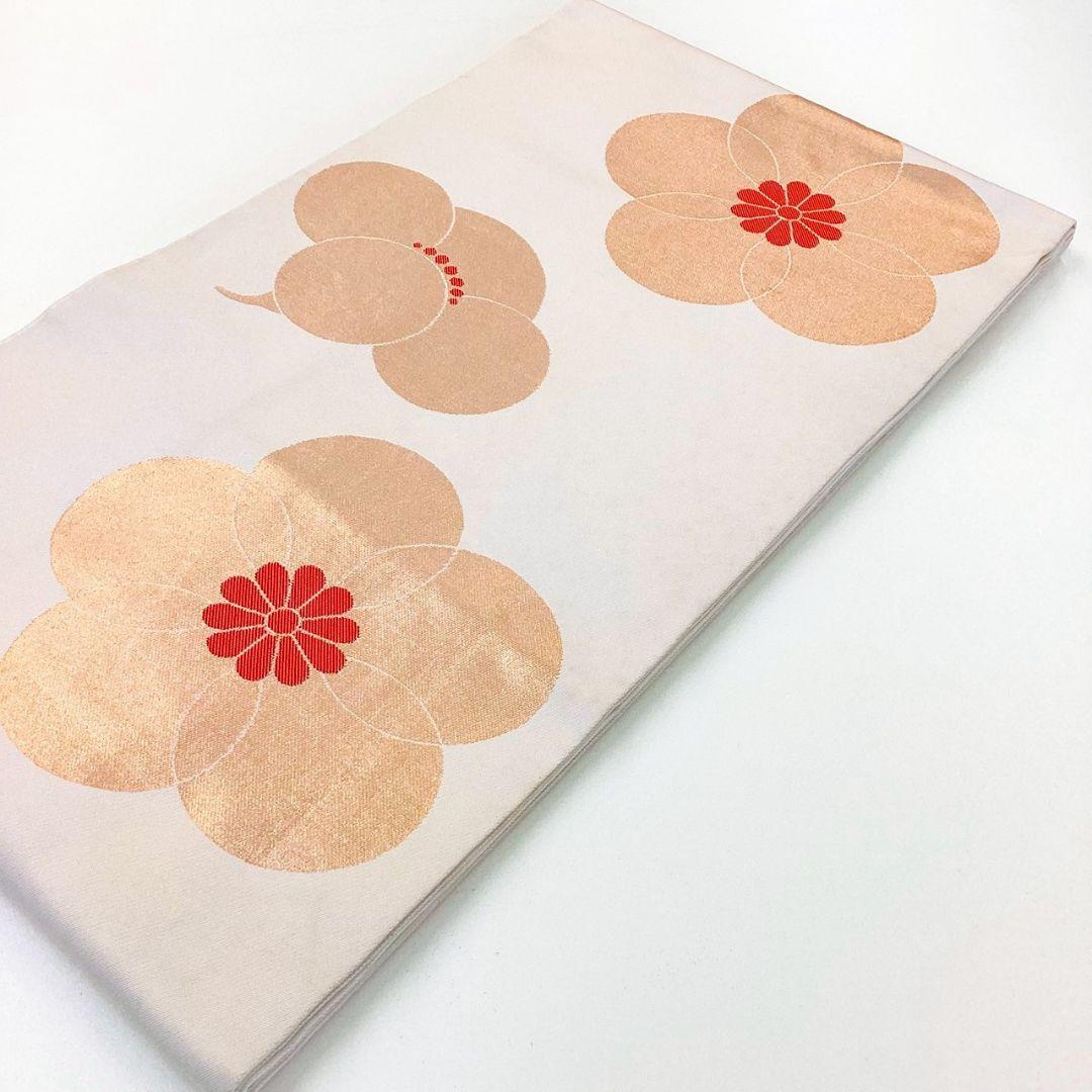 4941# Japanese Vintage Fukuro Obi Belt Kimono Fabric Silk Traditional