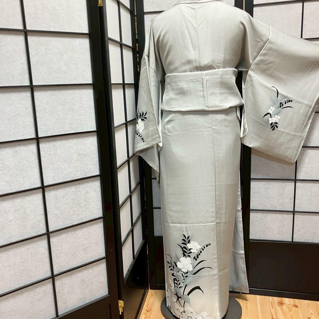 5467# Japanese Kimono Vintage Womens Silk Fabric Robe Kimono only sold