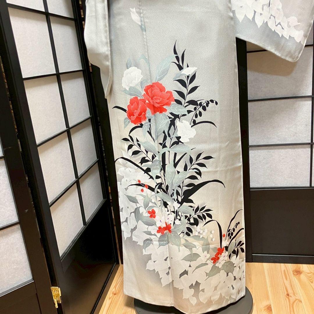 5467# Japanese Kimono Vintage Womens Silk Fabric Robe Kimono only sold