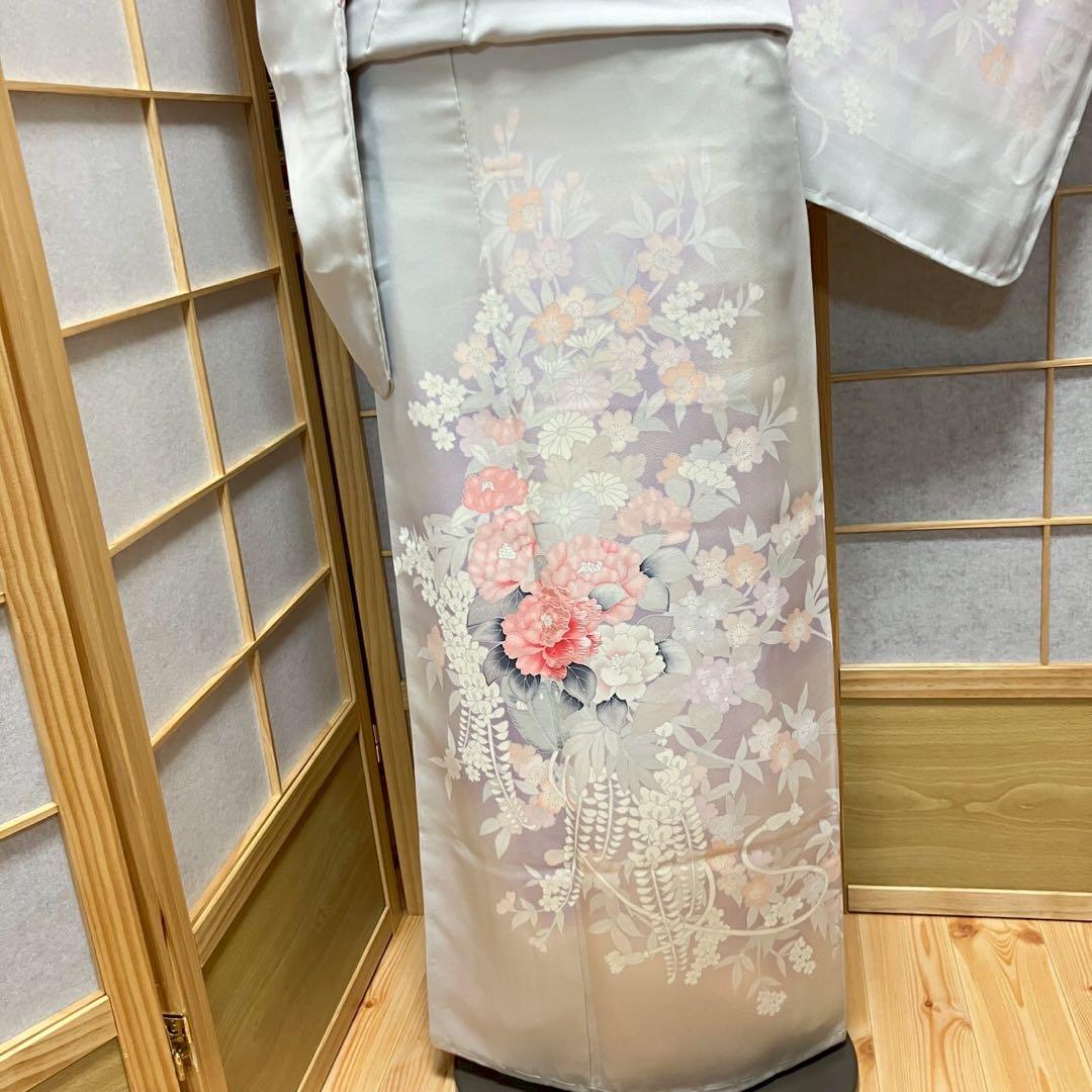 4381# Japanese Kimono Vintage Womens Silk Fabric Robe Kimono only sold