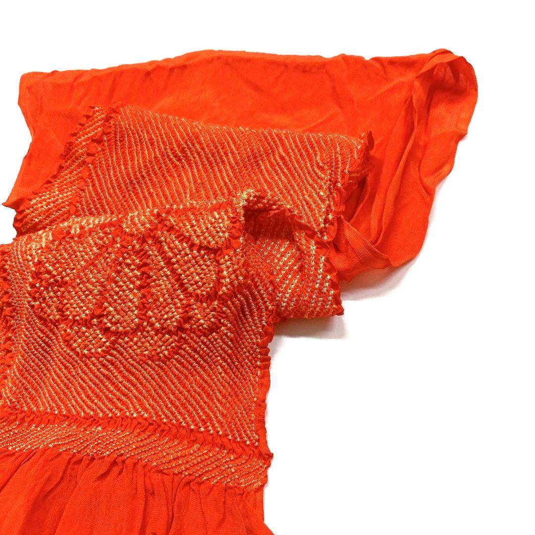 3381# Japanese Kimono Accessory Obiage and Obijime 2-piece Set Silk Shibori
