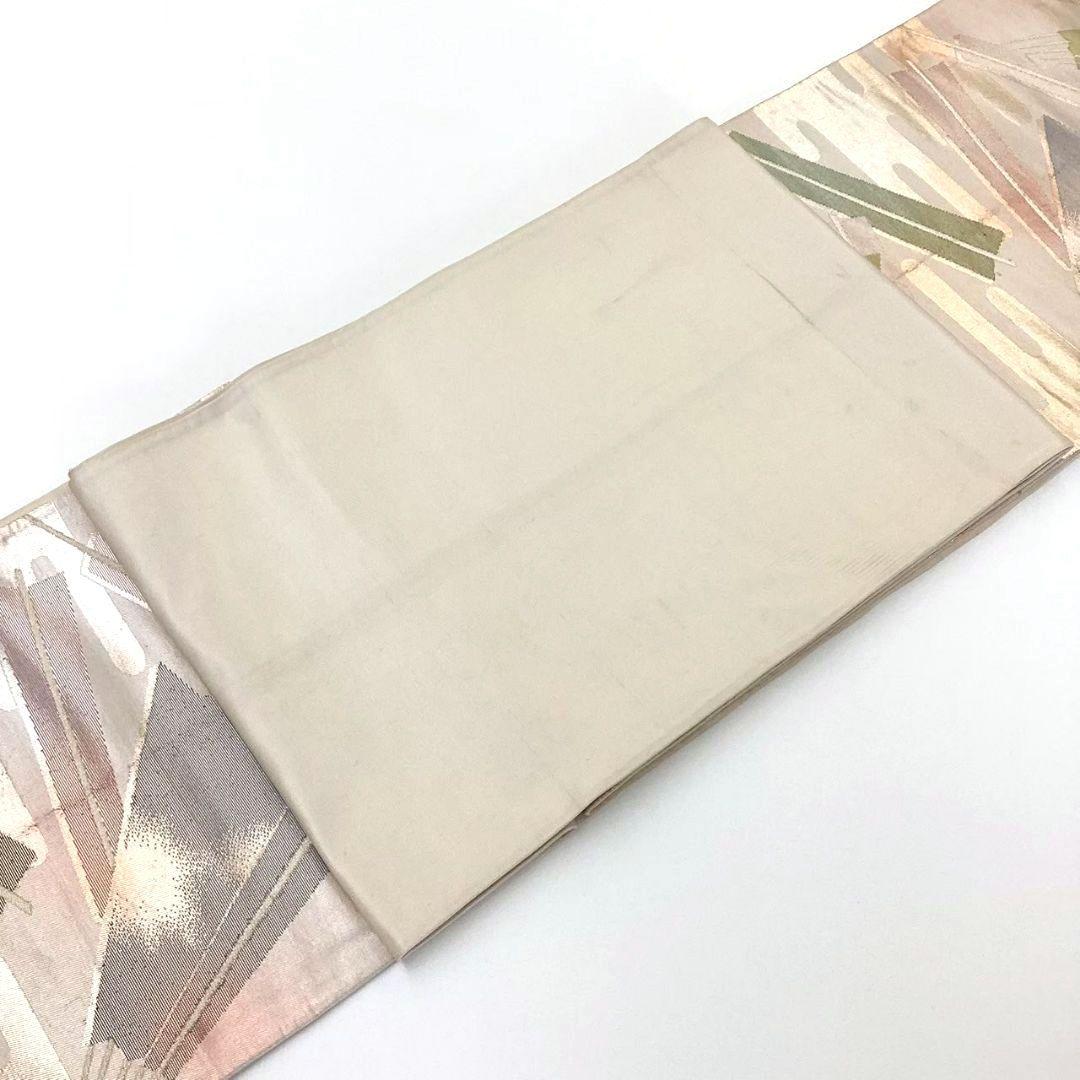 4739# Japanese Vintage Fukuro Obi Belt Kimono Fabric Silk Traditional Gold