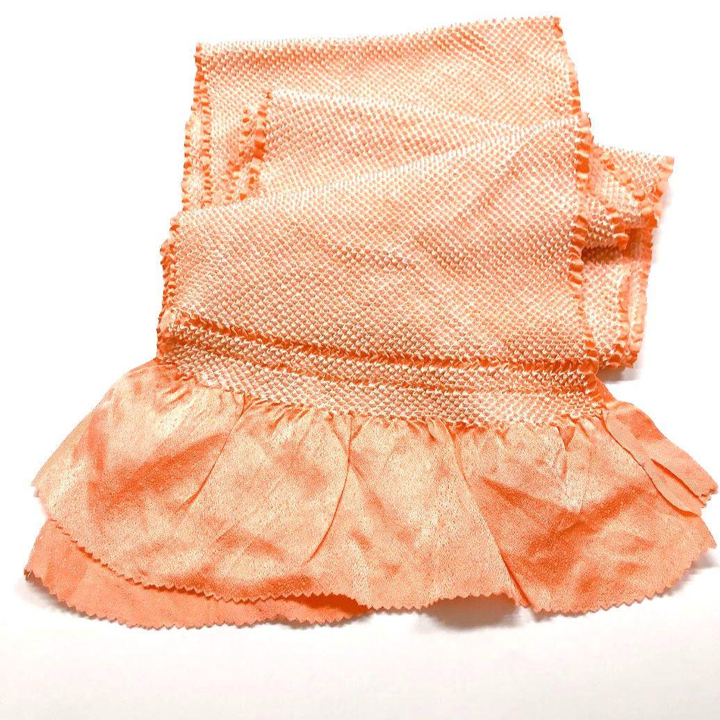 3385# Japanese Kimono Accessory Obiage and Obijime 2-piece Set Silk Shibori