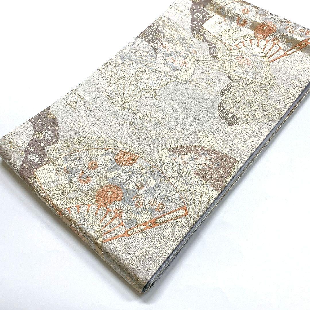 4072# Japanese Vintage Fukuro Obi Belt Kimono Fabric Silk Traditional