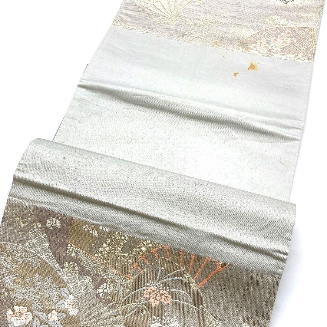 4072# Japanese Vintage Fukuro Obi Belt Kimono Fabric Silk Traditional
