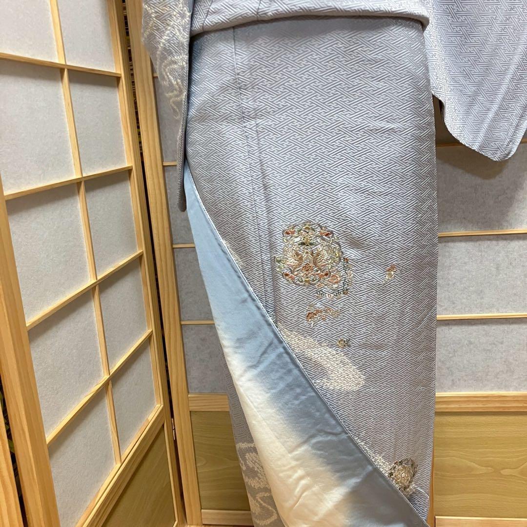 5459# Japanese Kimono Vintage Womens Silk Fabric Robe Kimono only sold Shibori