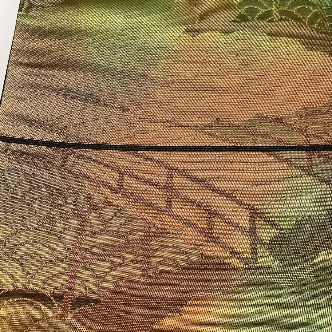 2191# Japanese Vintage Fukuro Obi Belt Kimono Fabric Silk Traditional