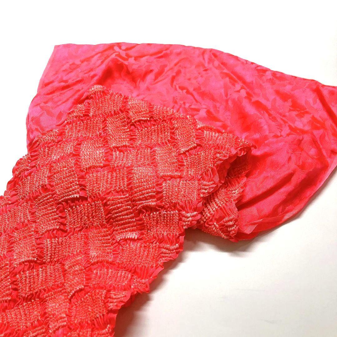 3383# Japanese Kimono Accessory Obiage and Obijime 2-piece Set Silk Shibori