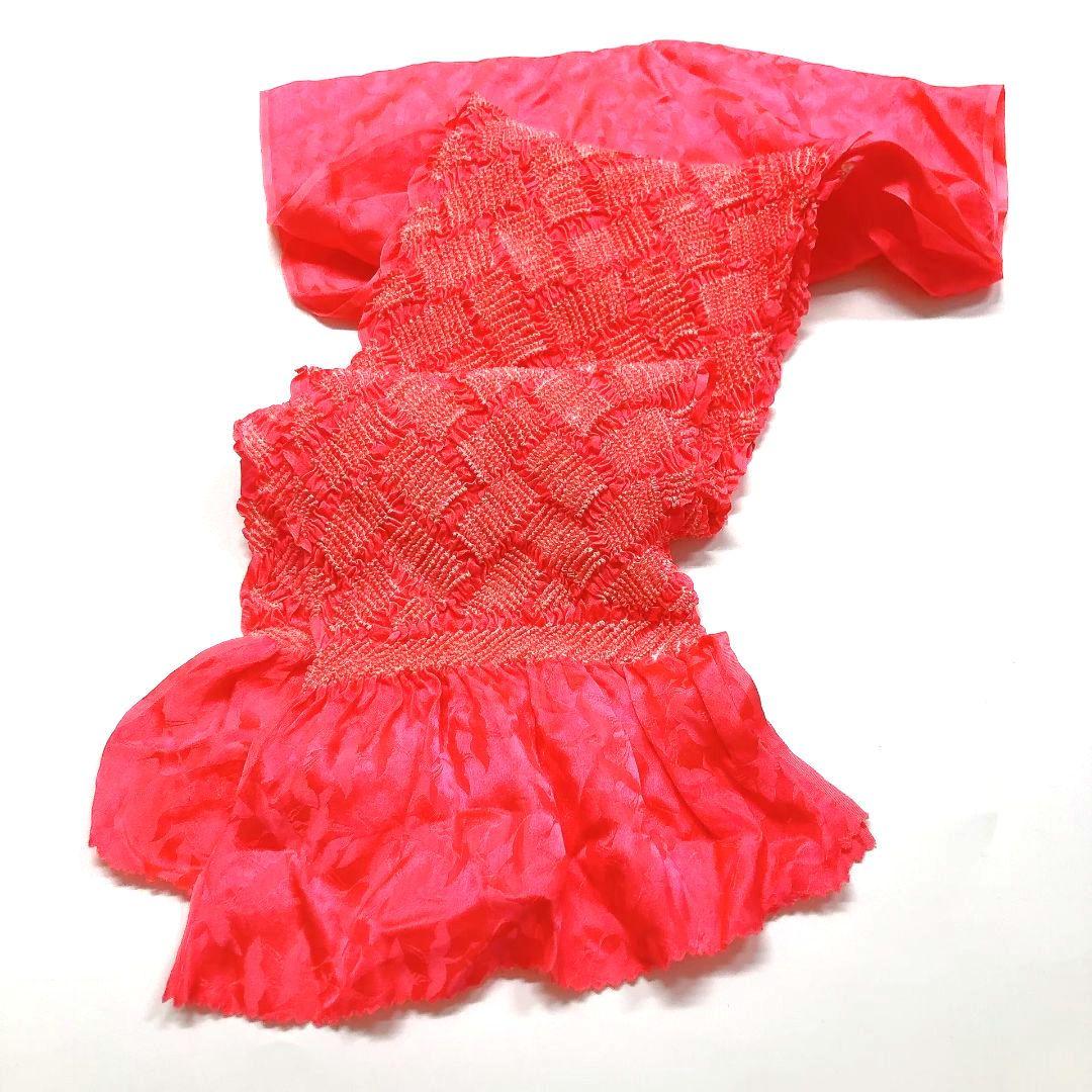 3383# Japanese Kimono Accessory Obiage and Obijime 2-piece Set Silk Shibori