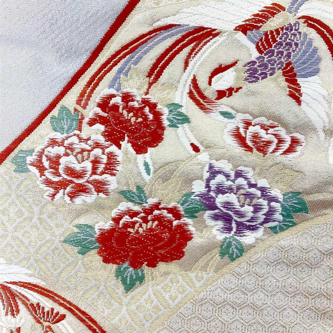 4955# Japanese Vintage Fukuro Obi Belt Kimono Fabric Silk Traditional