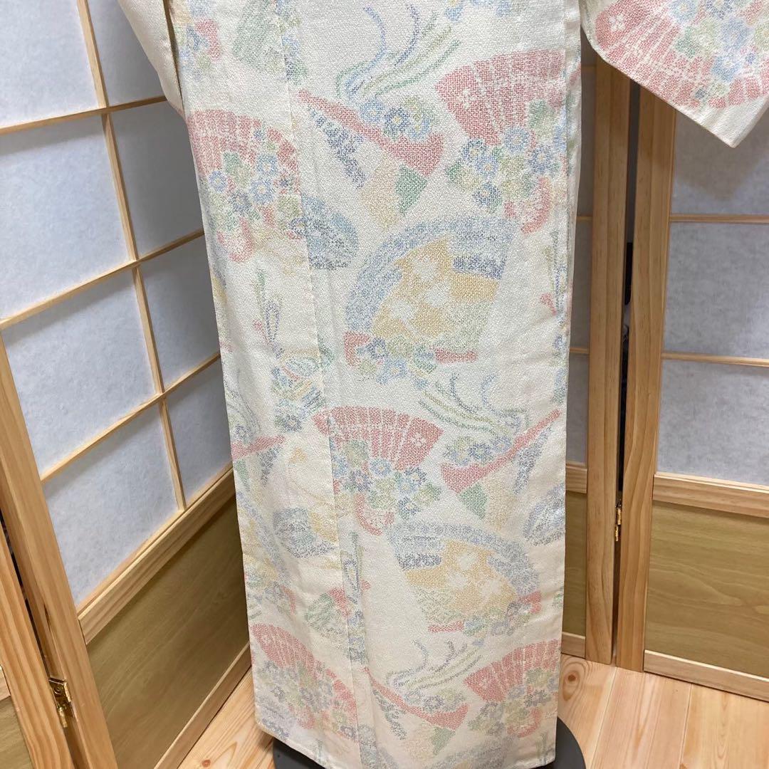 0223# Japanese Kimono only sold Vintage Womens Silk Fabric Robe Unlined kimono