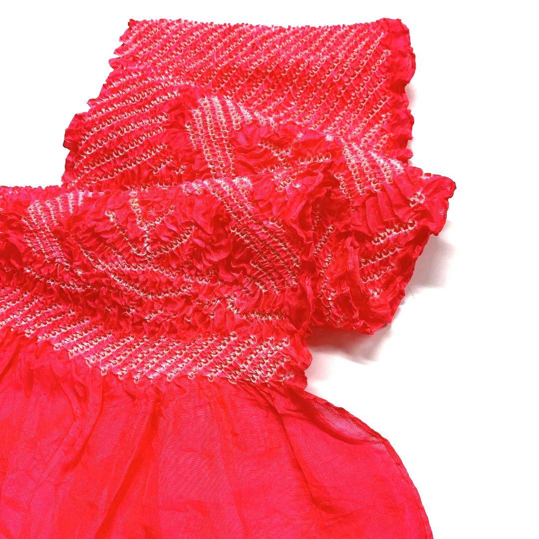 3376# Japanese Kimono Accessory Obiage and Obijime 2-piece Set Silk Shibori